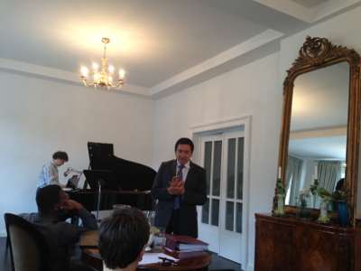 Der mexikanische Star Tenor KS Francisco Araiza bei einem Meisterkurs, Sankt Goar International Music Festival und Akademie